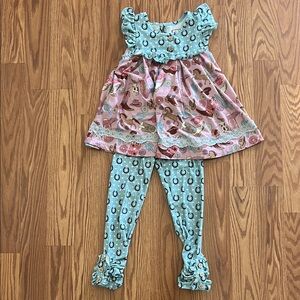 Cheeky Plum Blue and Pink Kids Matching Set